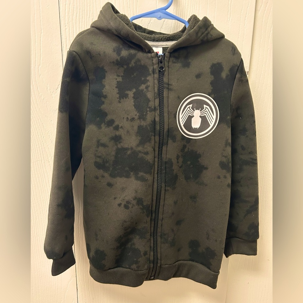 Kids Camo Spider Man Hoodie Jacket Size 7-8